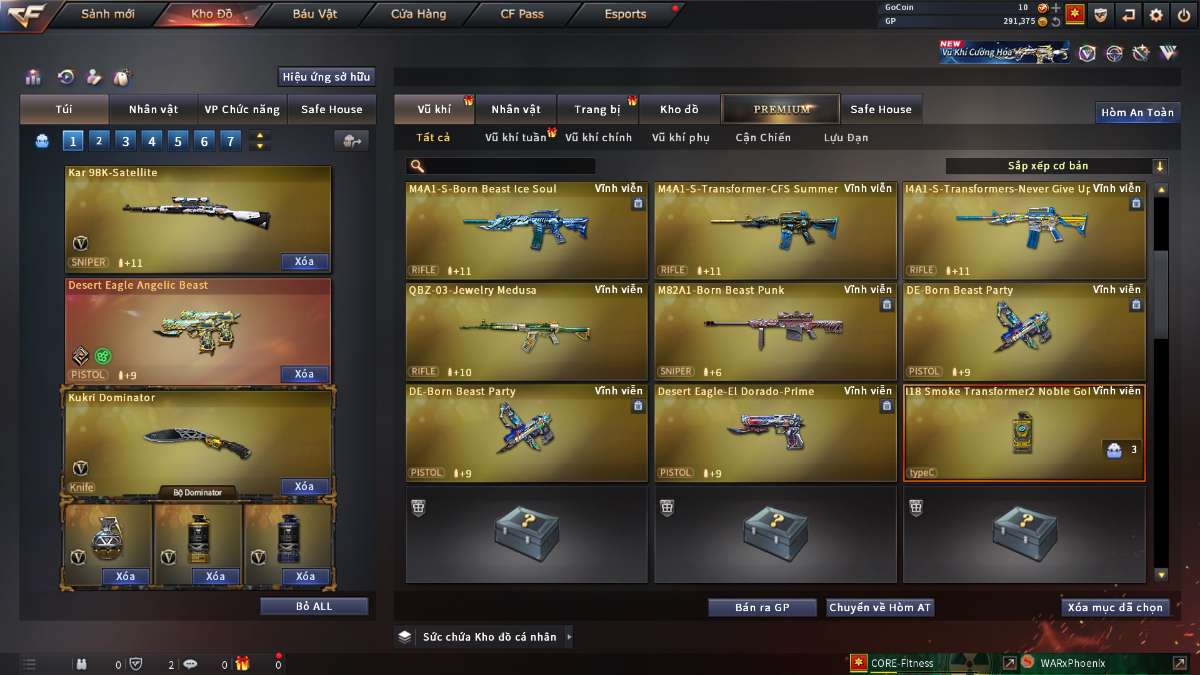 shop acc cf uy tin gia re